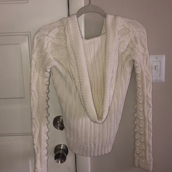 Knit sweater hoodie - Picture 3 of 5